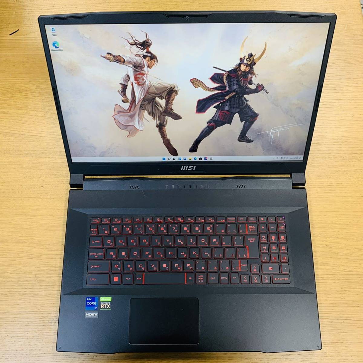 最新デザインの MSIゲーミングノートPC Katana GF66 i7 RTX3070Ti 15.6