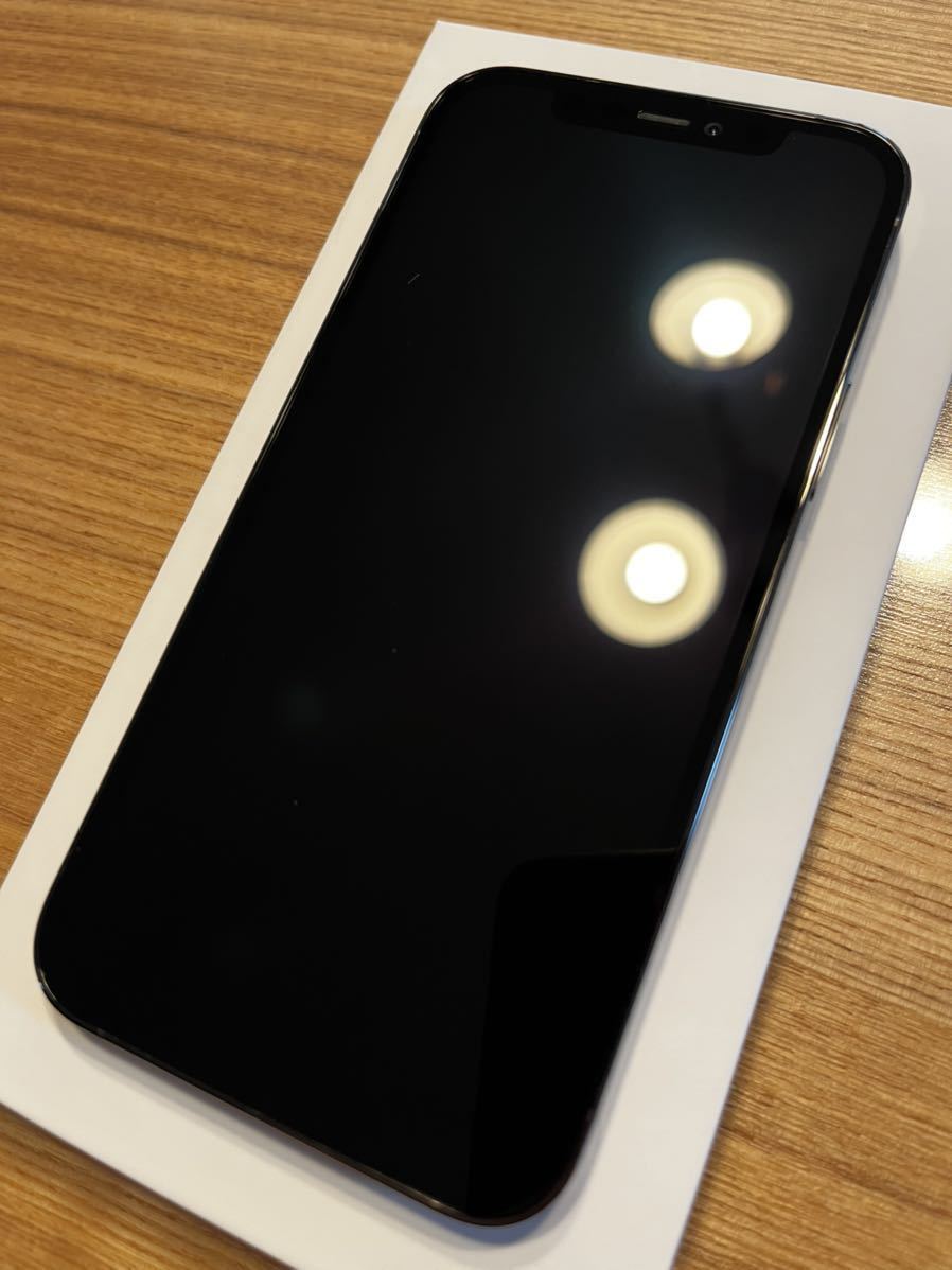 超美品 Apple IPhone 12 Pro 256GB SIMフリー グラファイト バッテリー