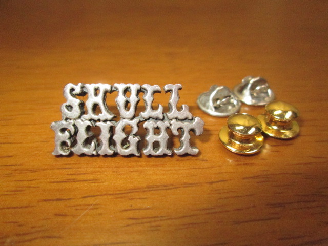 SKULL FLIGHT スカルフライト SKULLFLIGHT ロゴ ピンバッジ ピンズ Silver950 シルバー ピンバッチ バッジ_画像1