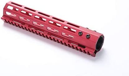 メタリックレッド M-LOK ハンドガード 10inch サバゲー ミリタリー パーツ 装備 RED MIDWEST タイプ マルイ VFC WE G&Gなど_画像1