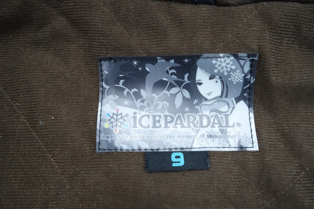 中古 2016年頃 ICEPARDAL フードファー付き レディース9サイズ スノーボードジャケットウェア アイスパーダル
