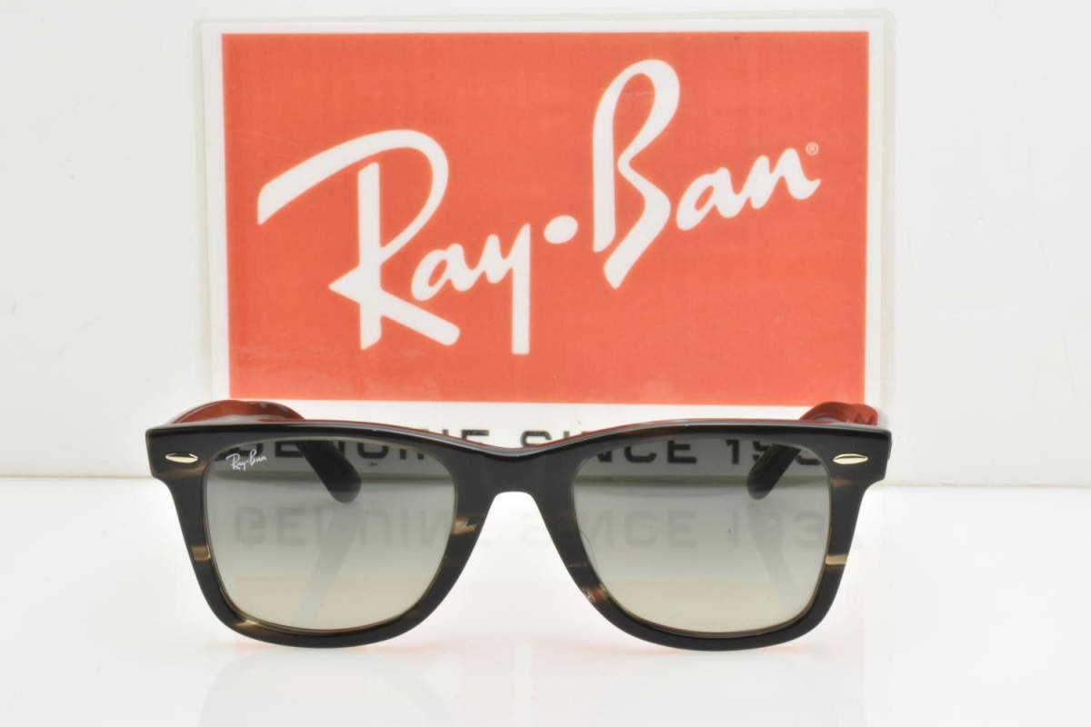 ★新品・正規輸入品！Ray.Ban レイバン RB2140F 136071 WAYFARER ウェイファーラー ストライプグレイ バイオアセテート★ _画像2