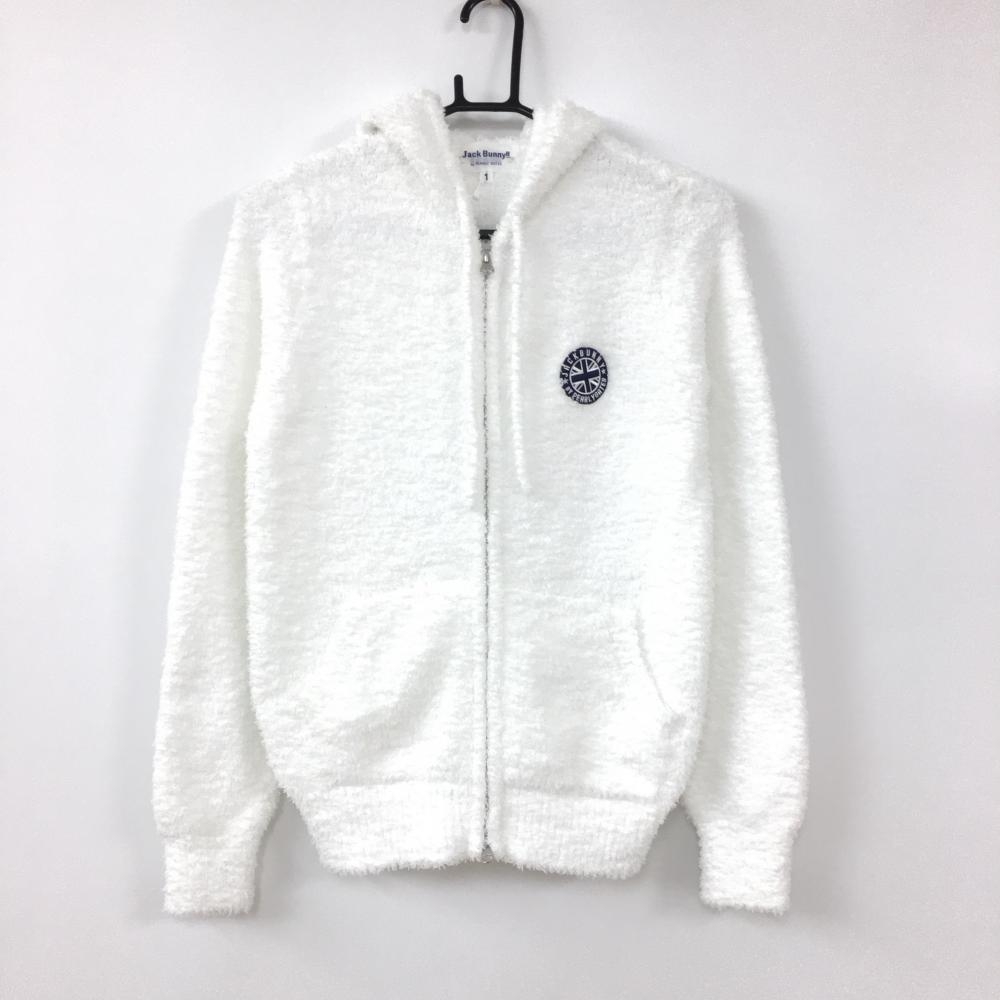新品】Jack Bunny ジャックバニー ジップパーカー 白×ネイビー ボア