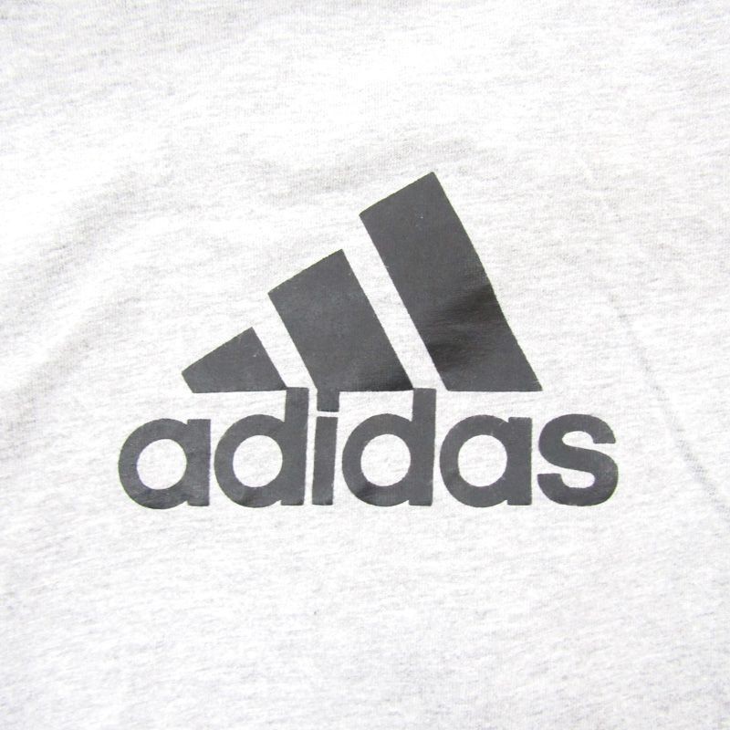 アディダス 長袖Tシャツ ロゴプリント スポーツウエア 男の子用 120サイズ グレー黒 キッズ 子供服 adidas_画像6