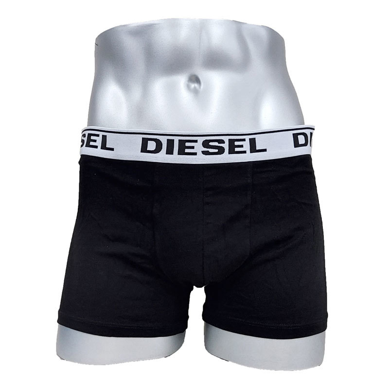 DIESEL diesel under wear 3 sheets set 00CKY3 RIAYC E5037 XL black black red boxer shorts underwear new goods free shipping parallel imported goods 