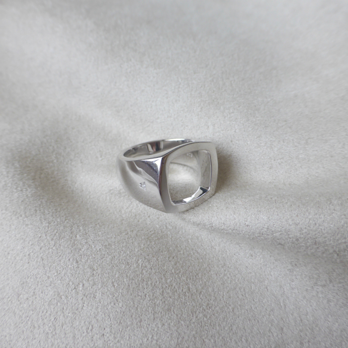  Tom wood (TOM WOOD) cushion open ring Cushion Open Ring silver 925 ring #62 21 number R75PONA01S925 men's ( new goods )