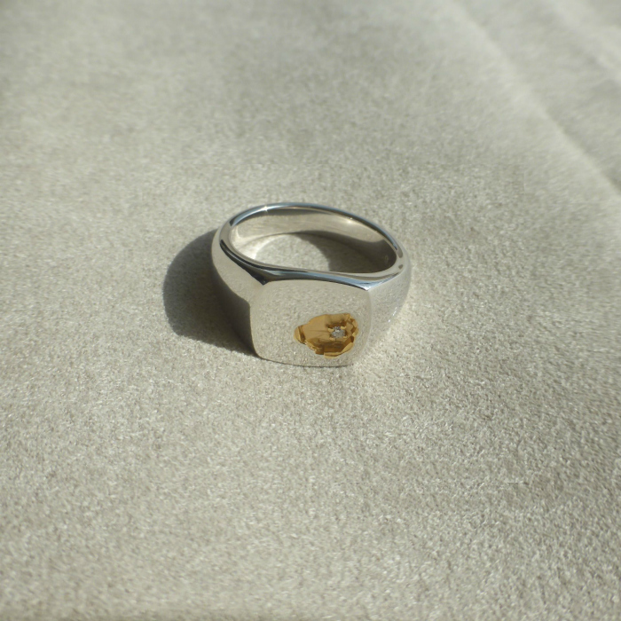 トムウッド （TOM WOOD） Mined Ring Small Diamond マインドリング シルバー 925 指輪 #56 16号 R74MLWD01S925-14K メンズ（新品）