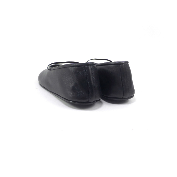  The * low (The Row) Elastic Ballet leather ba Rely na ballet flat shoes low heel shoes F1229 black #38[ new goods ]( new goods )
