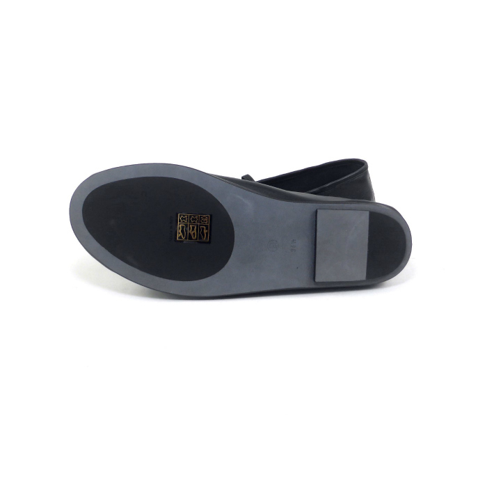  The * low (The Row) Elastic Ballet leather ba Rely na ballet flat shoes low heel shoes F1229 black #38[ new goods ]( new goods )