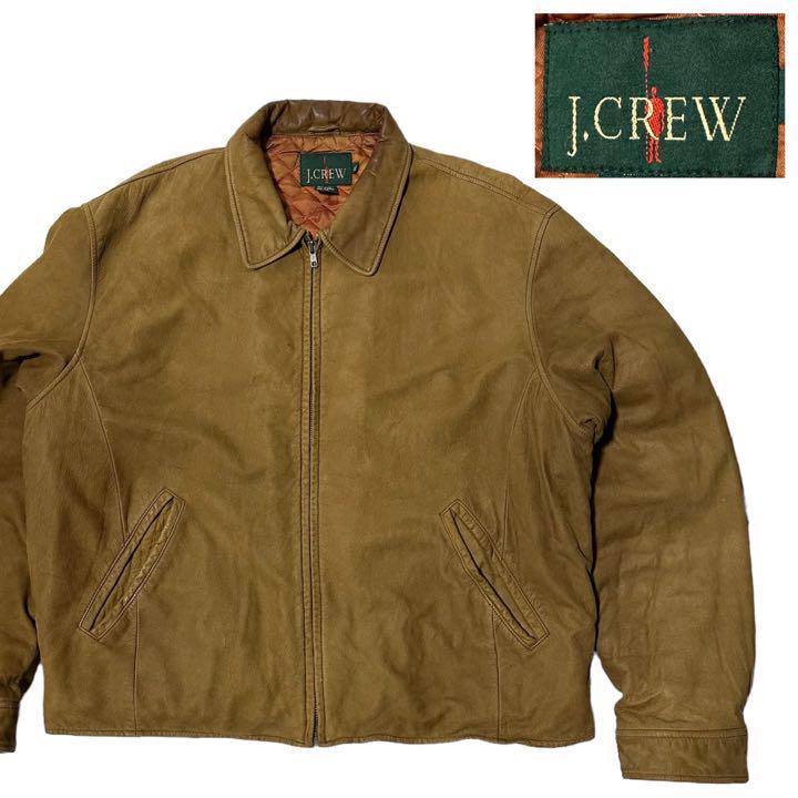 買取り実績  旧タグ 90年代 J.CREW レザージャケット　TALON ジェイクルー 男性用