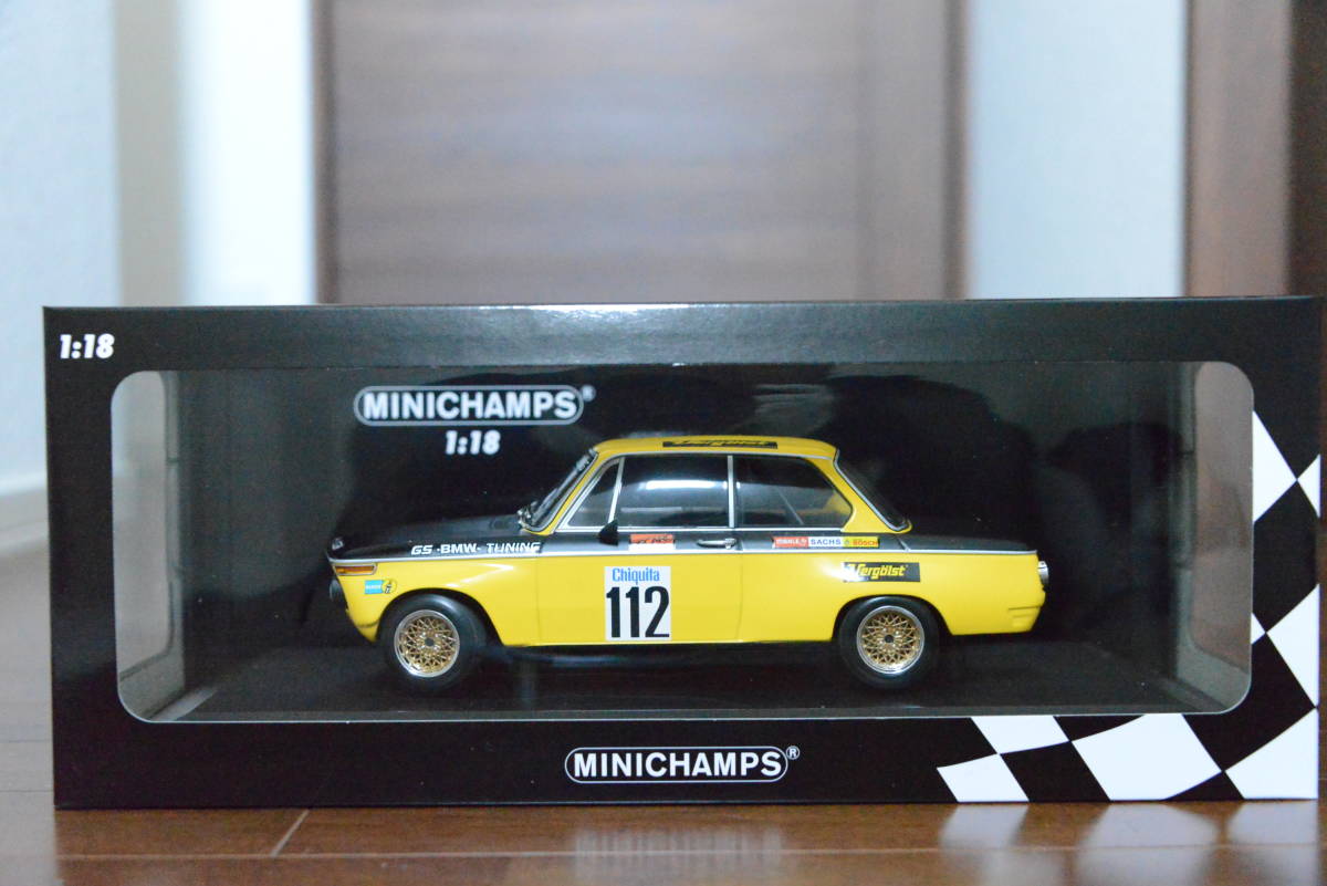 絶版希少限定モデル! MC 1/18 BMW 2002 #112 GS TUNING WINNER ADAC DRM 1972 500pcs! 新品保管品マルニ DTM
