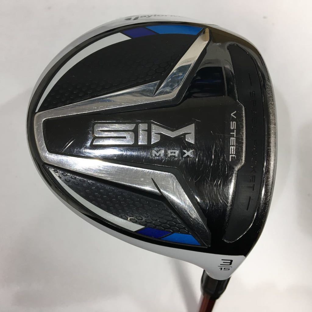 即決価格】FW TaylorMade SIM MAX US / Fujikura VENTUS RED 5 / 15度