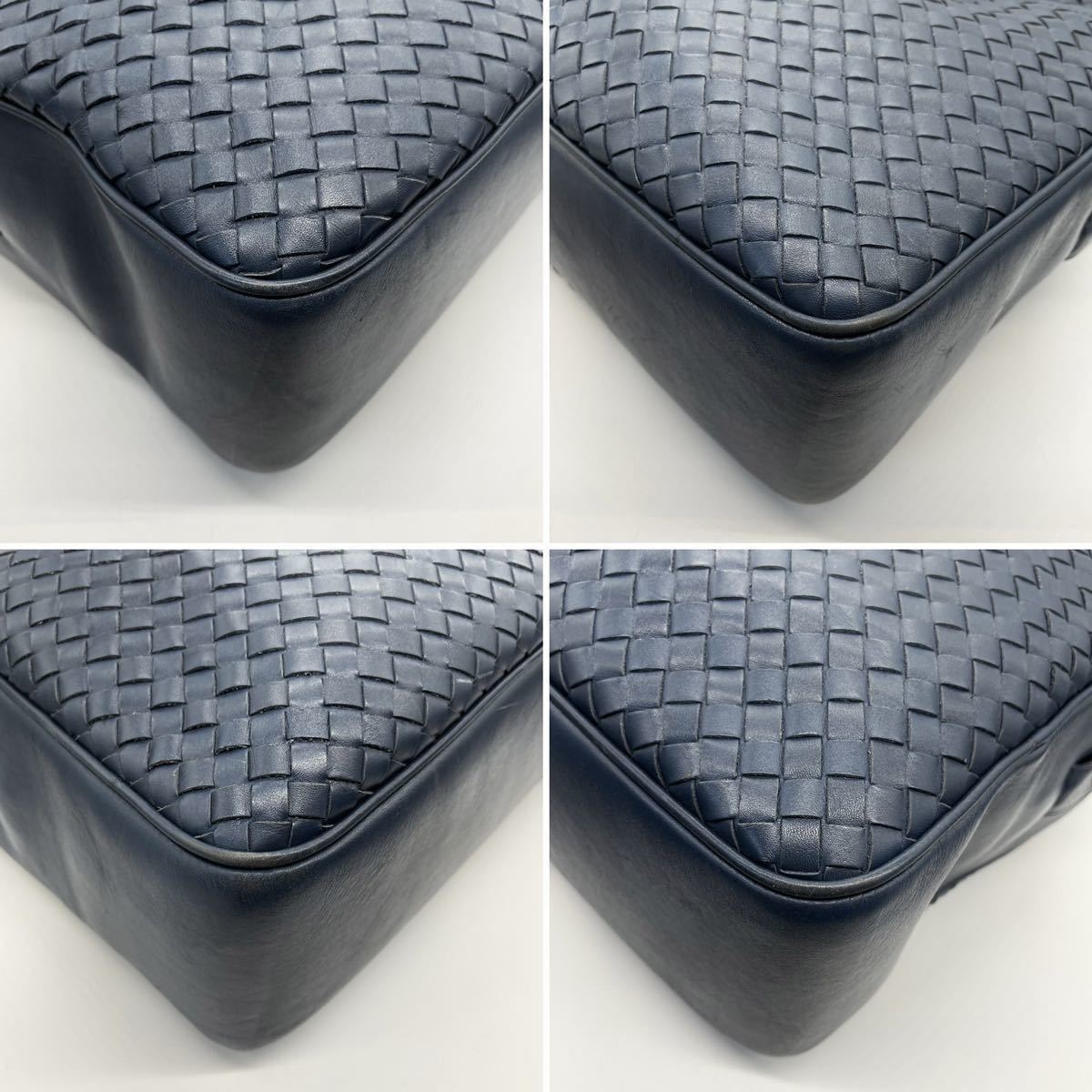 1円【定価40万・美品】BOTTEGA VENETA ボッテガヴェネタ ビジネスバッグ 2way メンズ イントレチャート レザー ショルダー カデナ 鍵_画像7