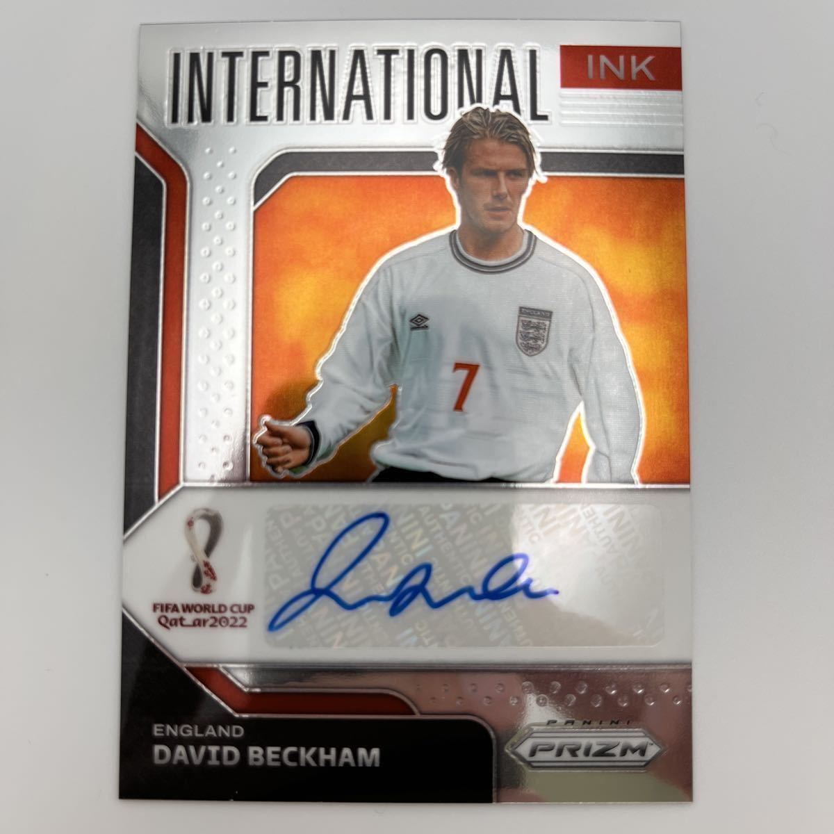 ベッカム Panini Prizm Soccer Auto 直筆サイン-