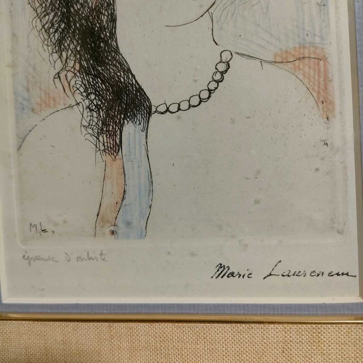 ローランサンのエッチング