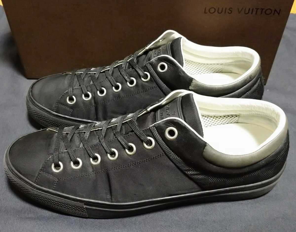スニーカーLouis vuitton ダミエ柄 黒 | www.rjflaw.com