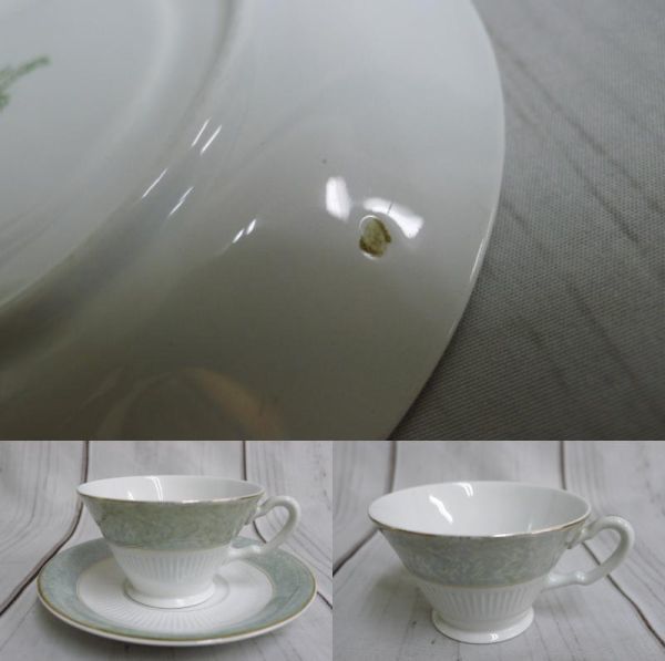 X595 時代物 東洋陶器 ティーポット シュガーポット クリーマー カップ＆ソーサー ビンテージ品/100の画像9