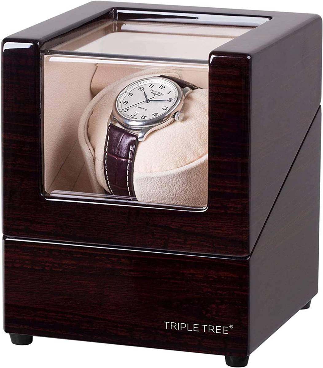  основной заводящее устройство наручные часы место хранения ke- Swatch Winder высокое качество самозаводящиеся часы 1 шт. интерьер высококлассный тихий звук модный дерево рама 