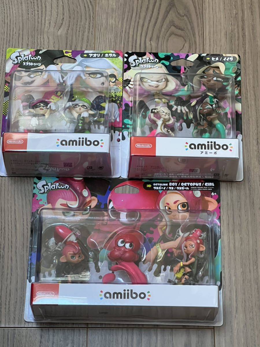 「新品」amiibo トリプルセット「タコ」 シオカラーズセット「アオリ/ホタル」 テンタクルズセット「ヒメ/イイダ」 セット まとめ売り