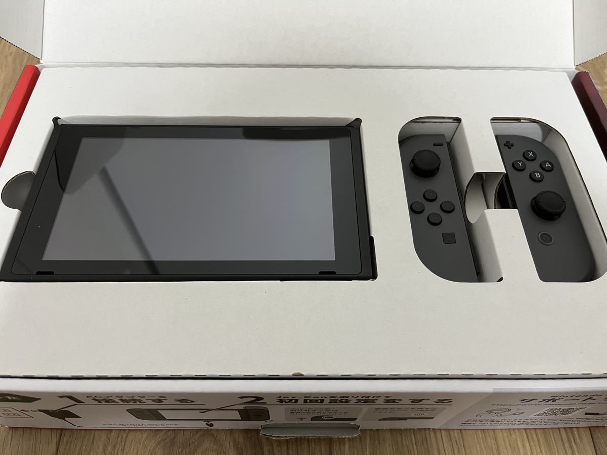 Nintendo Switch ニンテンドースイッチ本体 グレー　新型　HAC-001(-01) _画像3