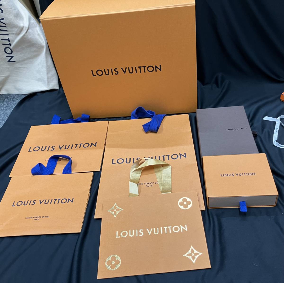 ブランド紙袋 ブランド箱 リボン まとめ HERMES エルメス LOISVUITTON
