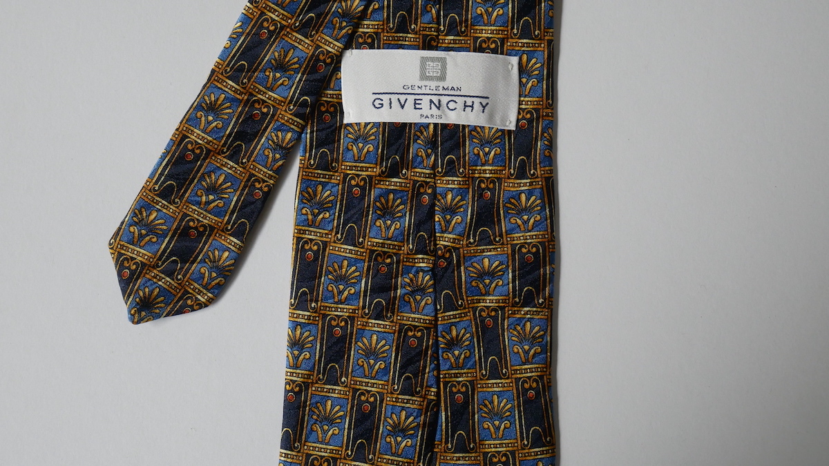 未使用に近い【GIVENCHY GENTLEMEN PARIS ジバンシー】USED ブランドネクタイ/m12-2G2-21-25_画像4