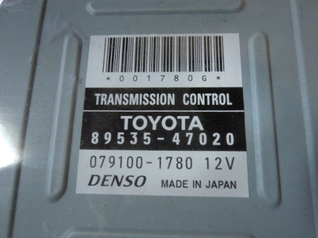 トヨタ プリウス NHW20 A/T トランスミッション コンピューター 中古 89535-47020 079100-1780 8687_画像2