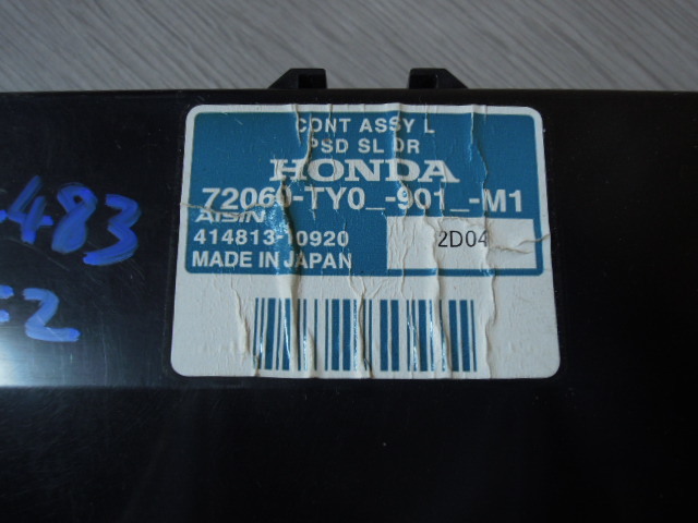 ホンダ N-BOX JF2 スライドドア コントロール コンピューター 中古 72060-TY0-901-M1 414813-10920 8693_画像2