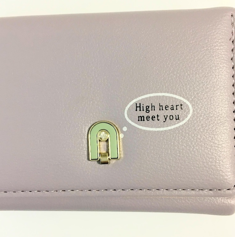 ya690【新品・未使用】三つ折りミニ財布 High heart 小銭入れ ya690【新品・未使用】三つ折りミニ財布 High heart 小銭入れ
