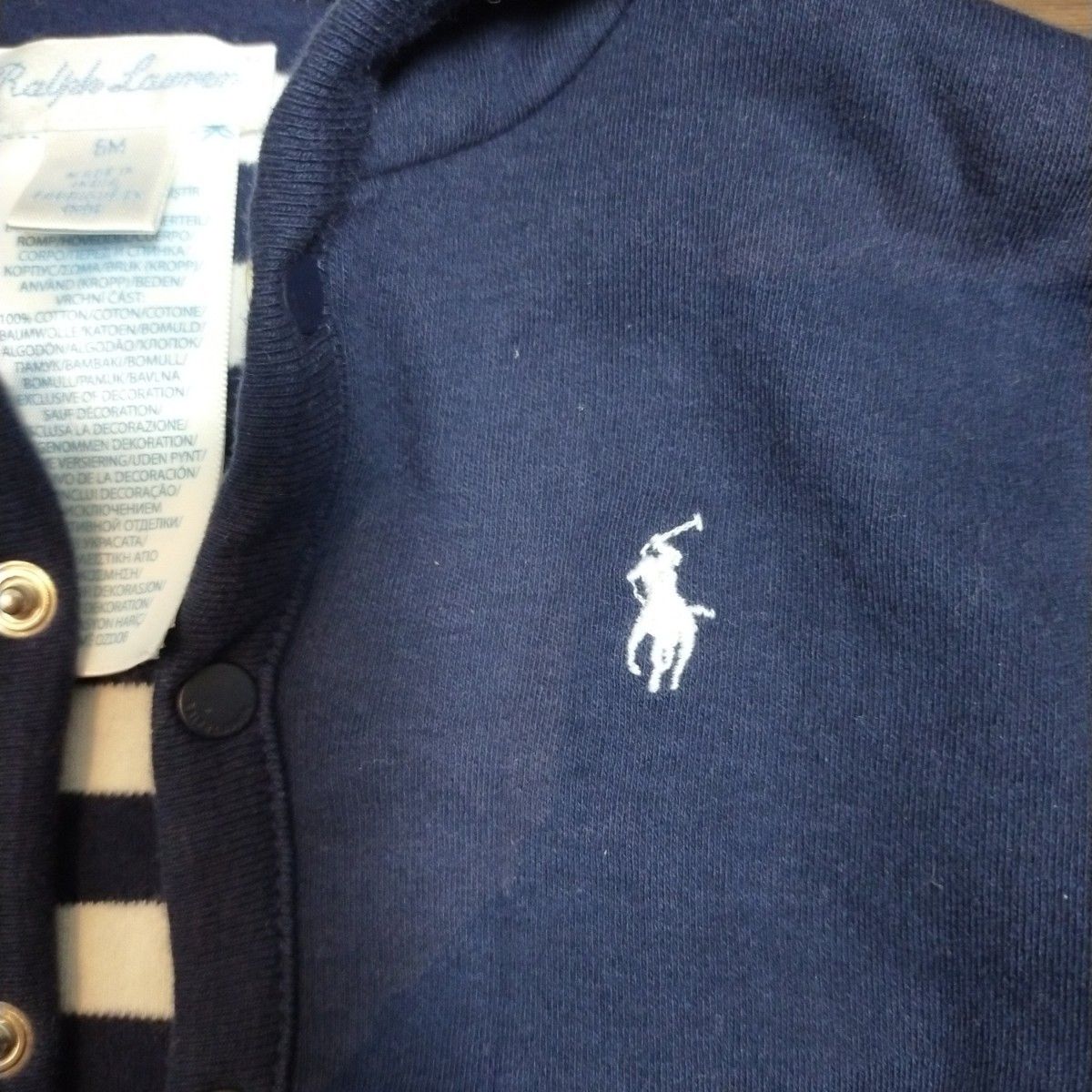 ラルフローレン(Ralph Lauren)　ベビー用リバーシブルパーカー　サイズ　70cm