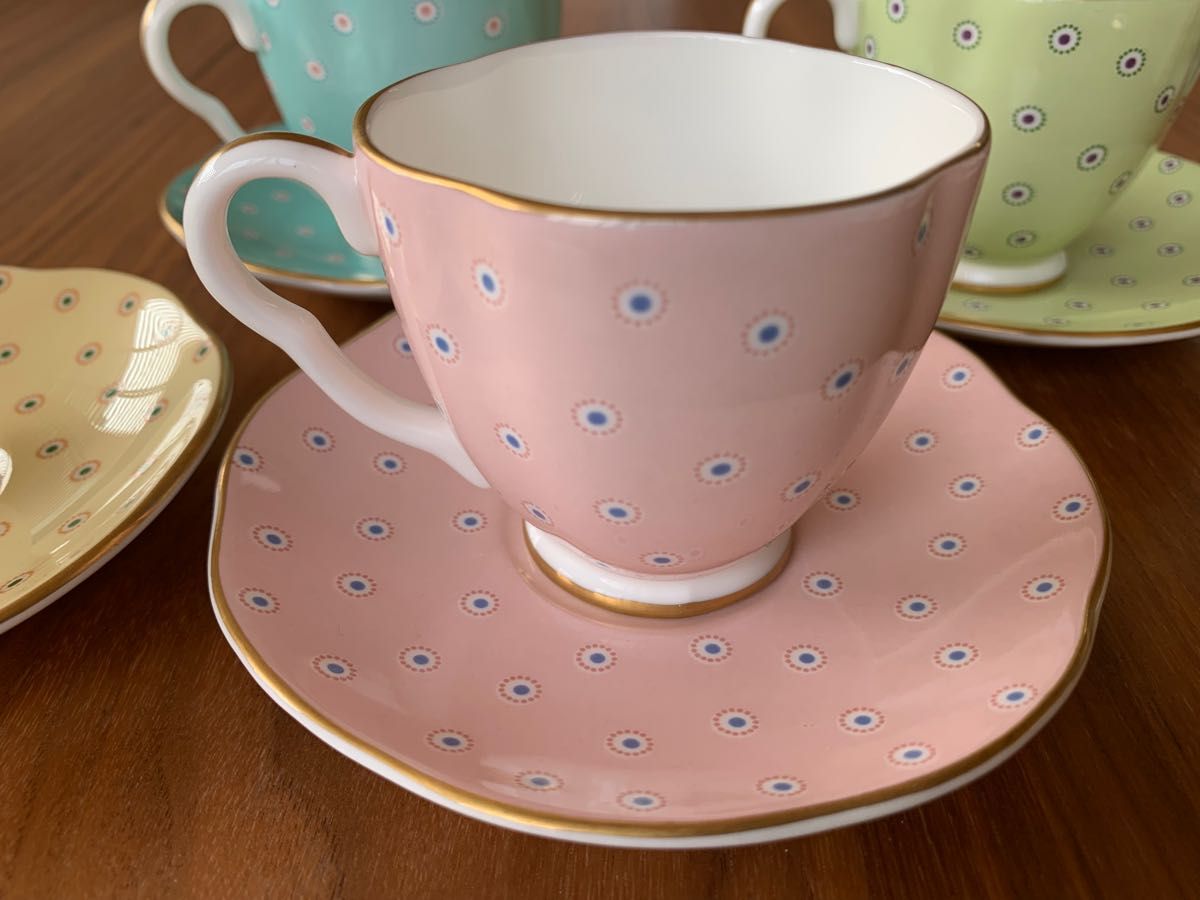 WEDGWOOD ポルカドット カップ&ソーサー4客 ウェッジウッド