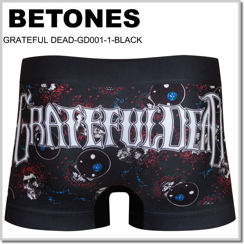 ビトーンズ BETONES アンダーウエアー GRATEFUL DEAD 1-BLACK メンズボクサーパンツ_画像3