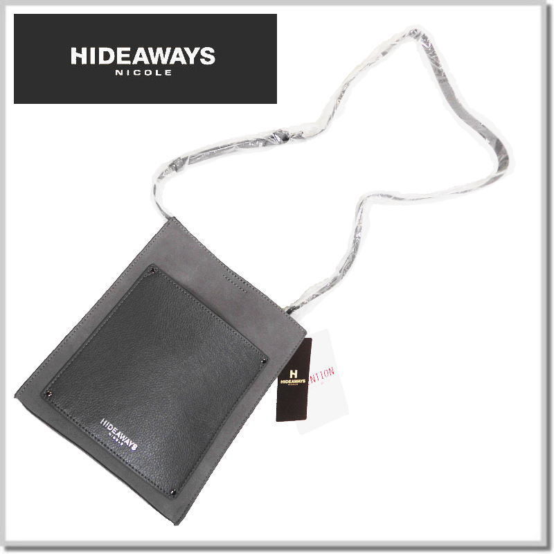 ハイダウエイ HIDEAWAYS NICOLE スクエアショルダーBAG 3165-7202-29(GRAY) BOX BAG_画像1