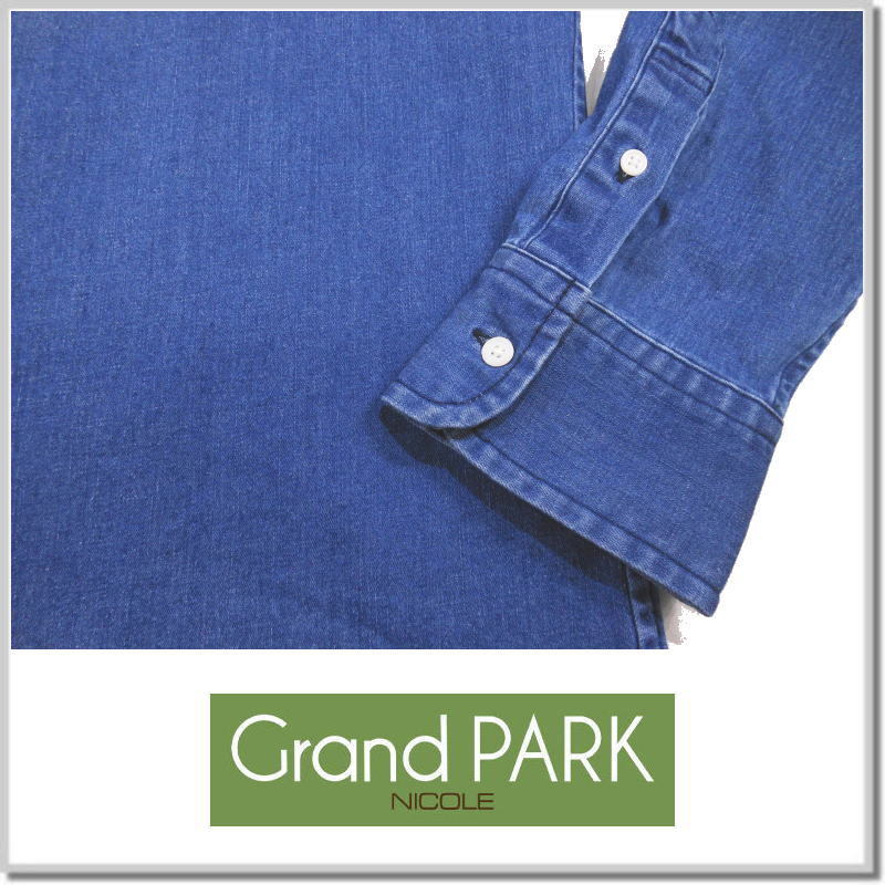 グランドパーク Grand PARK NICOLE ボタンダウンシャツ 3169-8001-92(DENIM)-48(L) 長袖シャツ_画像4