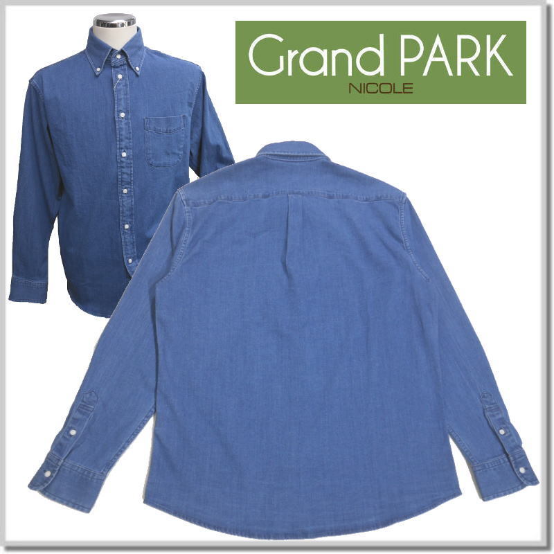 グランドパーク Grand PARK NICOLE ボタンダウンシャツ 3169-8001-92(DENIM)-48(L) 長袖シャツ_画像6