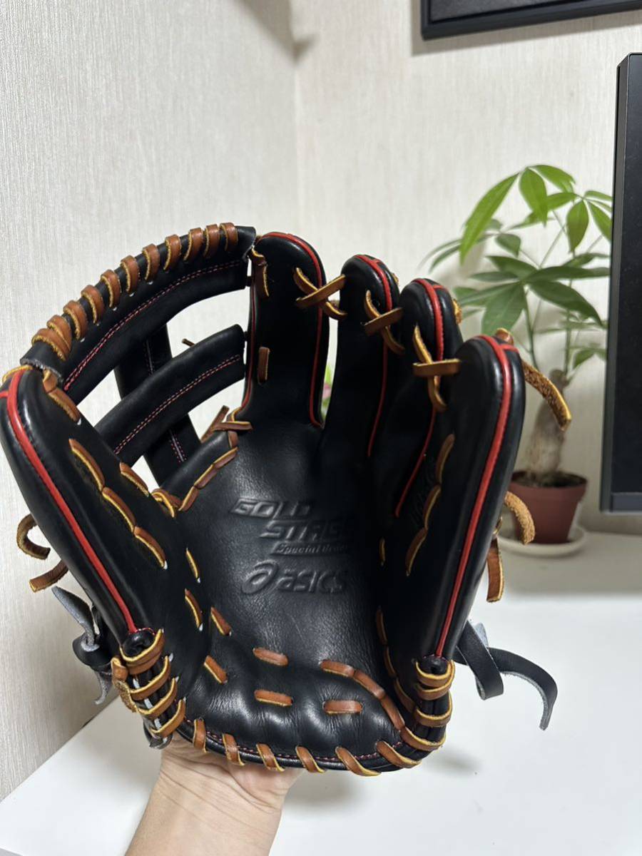 野外未使用 アシックス ゴールドステージ オーダー 軟式 内野手用(中古