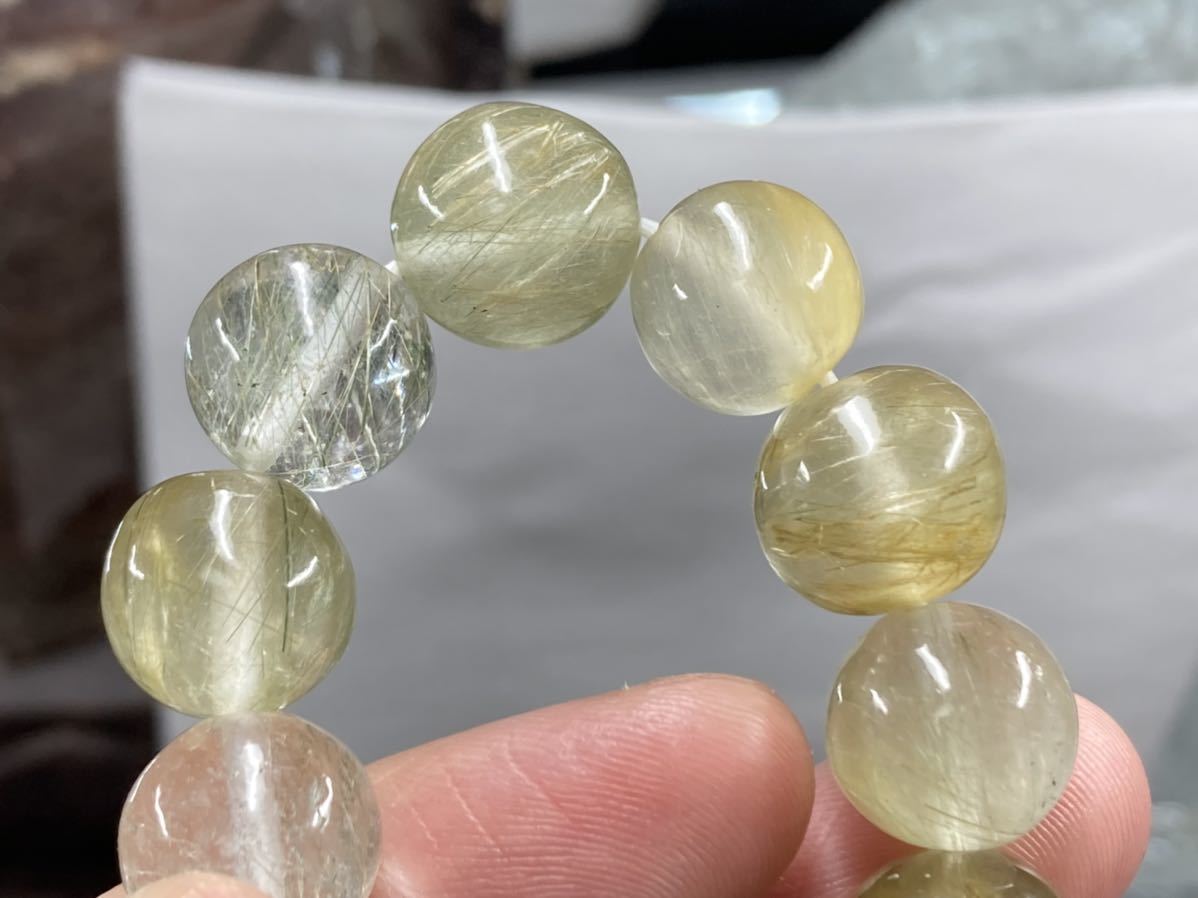 ザギマウンテンクォーツ ザギ水晶 ブレスレット 粒9-10 mm - 通販