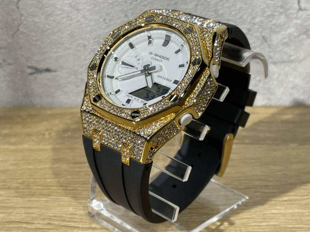 新品未使用 Gショック ジルコニアゴールド gma-s2100-7a-
