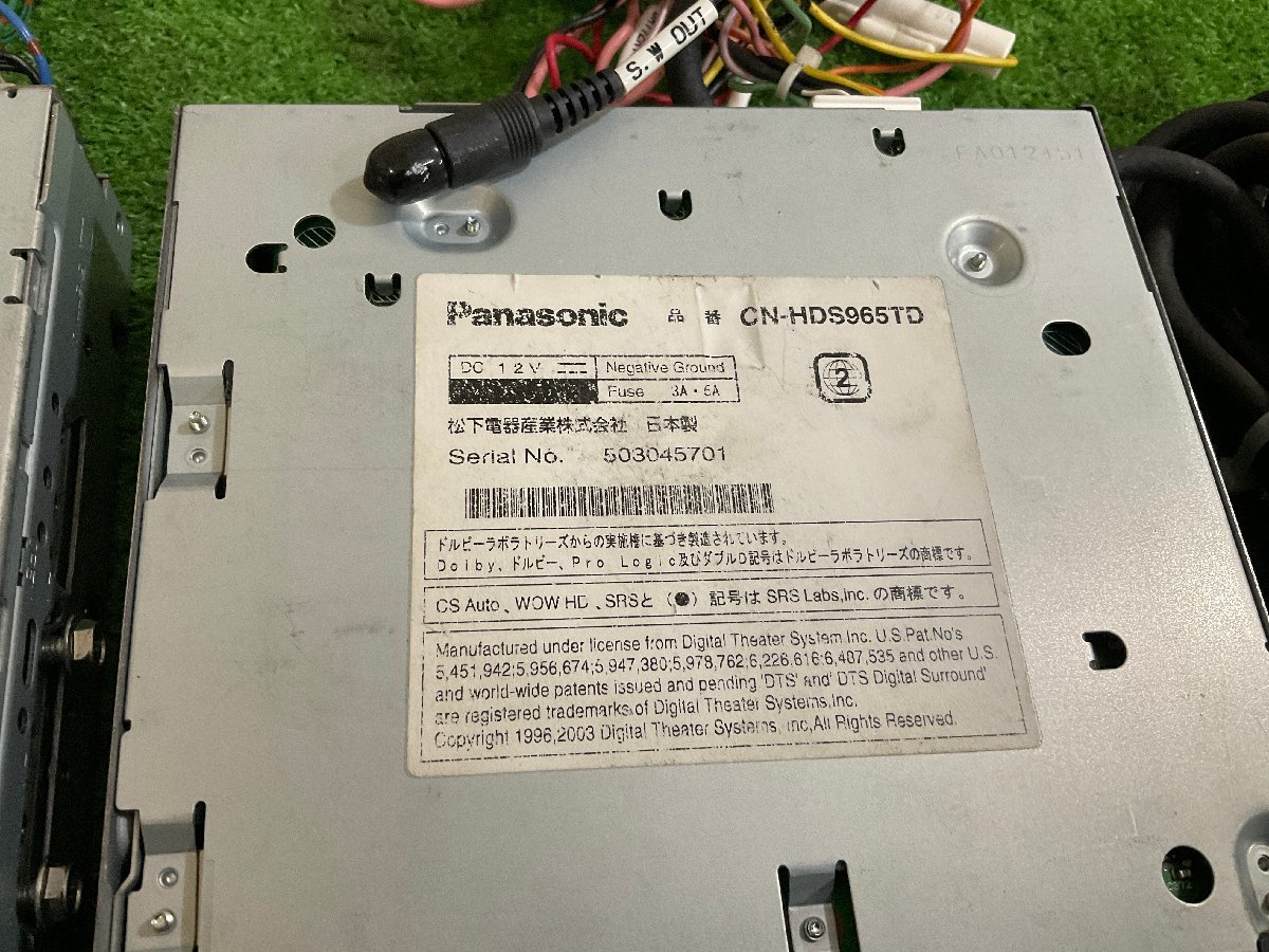Panasonic Panasonic Strada HDD navi CN-HDS965TD цифровой тюнер YEP0FX13954 Z33