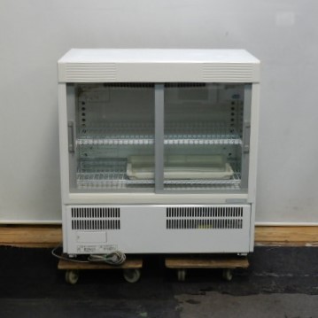 2006年製 サンヨー/パナソニック 冷蔵ショーケース SMR-U45NA W750D450H800mm 76L 51kg 100V 中ビン45本 アンダーカウンター
