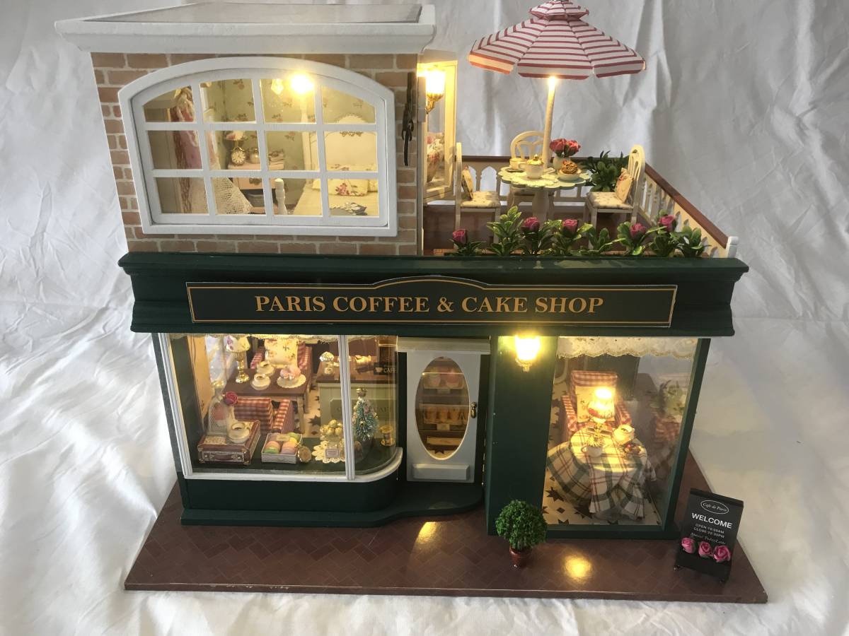 moin moin ドールハウス パリのモダンカフェ 完成品 | promo