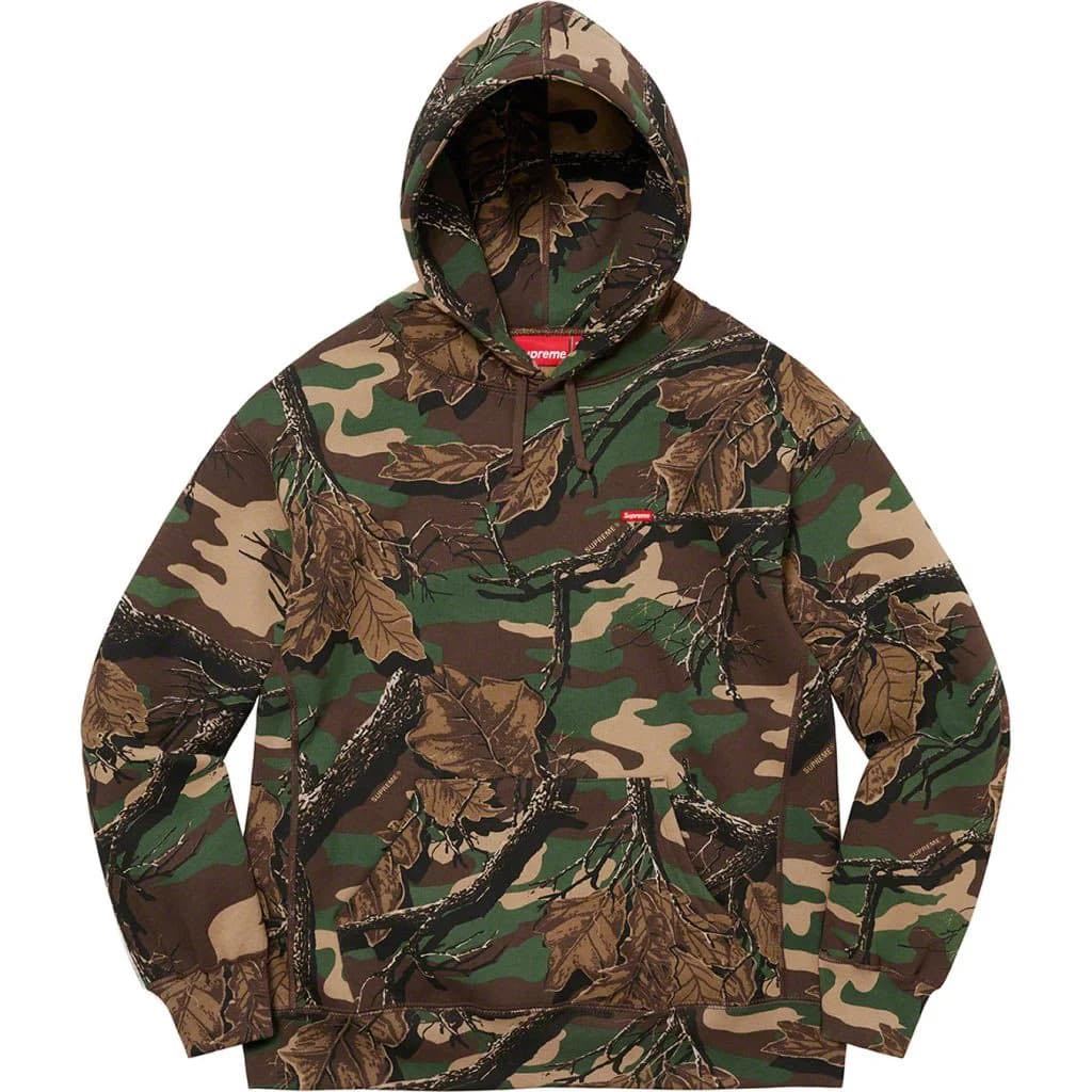 送料無料 S カモフラ Supreme Small Box Hooded Sweatshirt Woodland