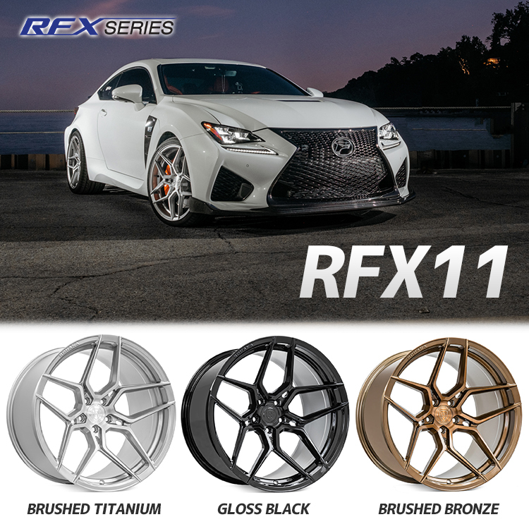 4本セット Rohana RFX11 19x9.5J 5/112 +30 ブラッシュドブロンズ LIONHART LH-FIVE 245/35R19 AUDI アウディ_画像3