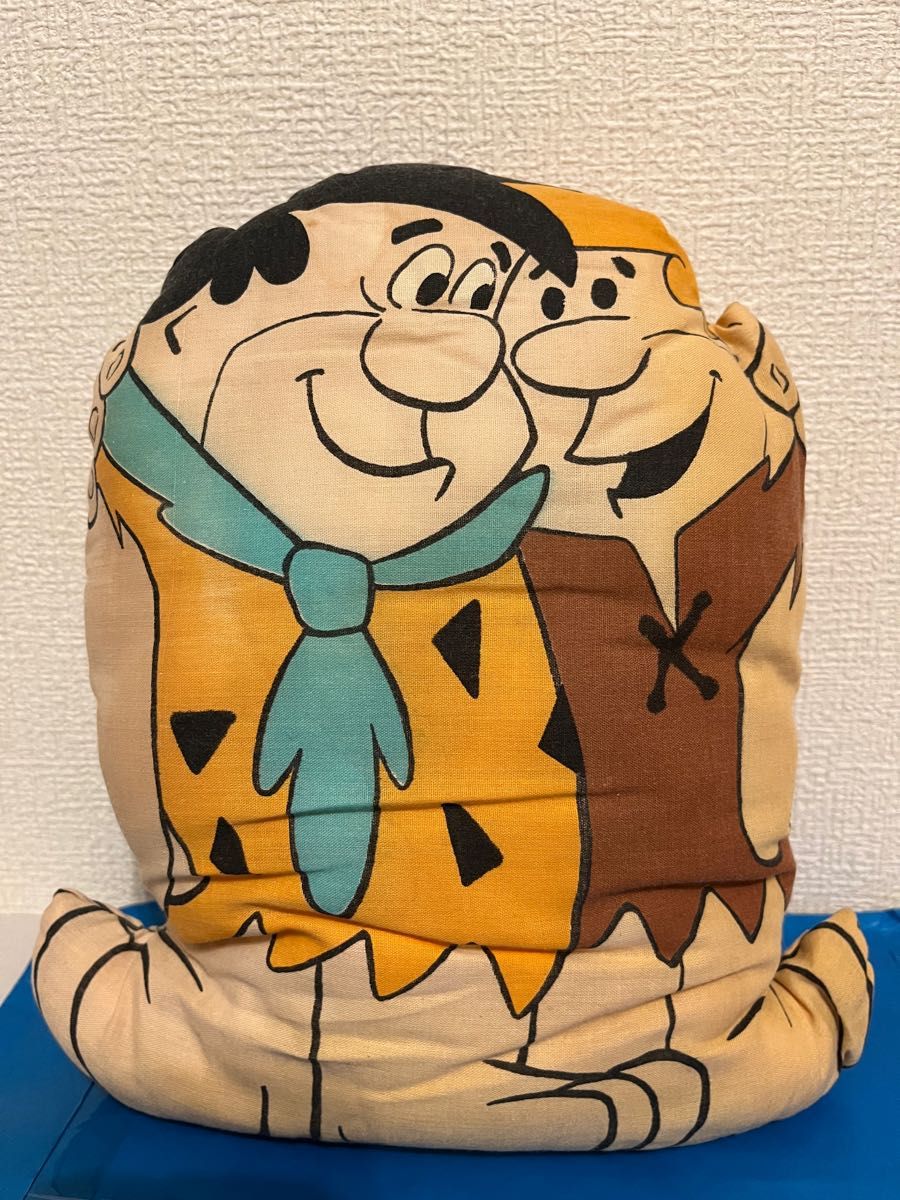 希少!【THE FLINTSTONES】フリントストーン ヴィンテージ クッション グラス セット レア コレクターズ 70 80