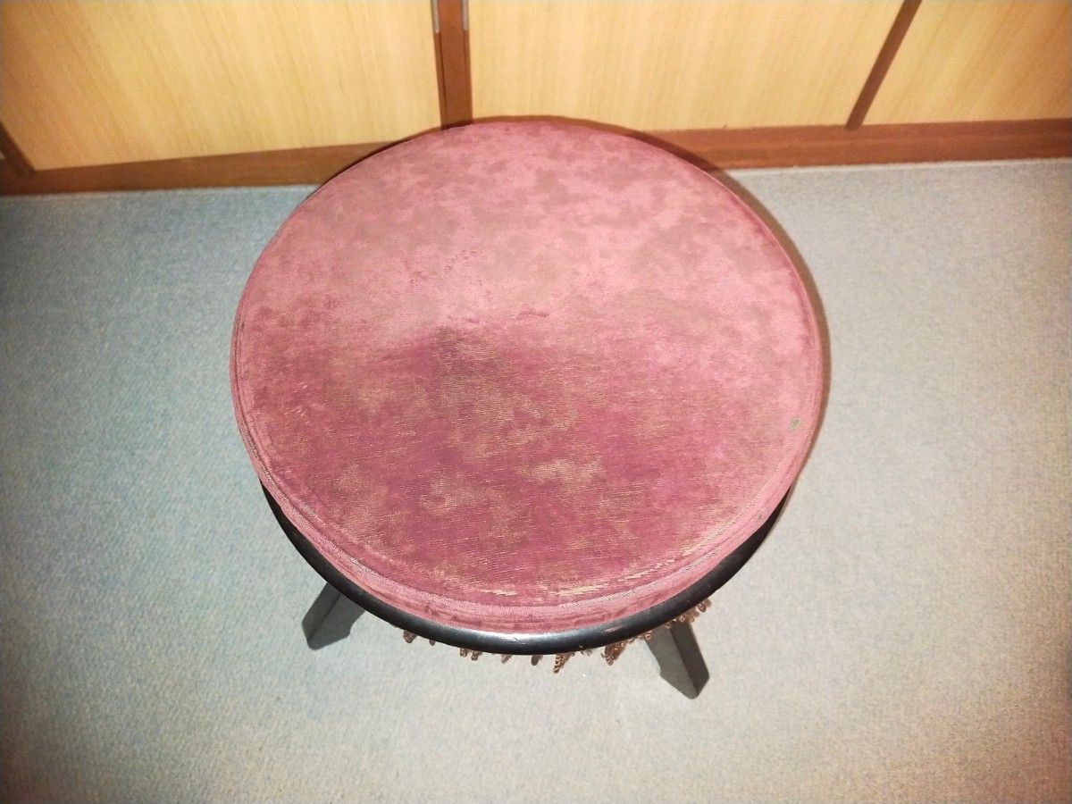 YAMAHA ヤマハ 回転式 ピアノ椅子 高さ調整可能 丸椅子 回転椅子 木製