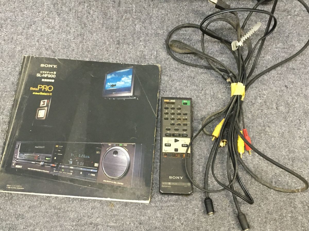 X207-I44-369 SONY ソニー VIDEO CASSETTE RECORDER ベータビデオデッキ SL-HF900 映像機器 ※通電確認済み ⑯の画像9