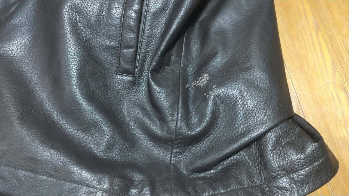 te. Ran te leather car half pea coat leather jacket sheepskin original single jumper selling up Vintage standard Silhouette L snowsuit 
