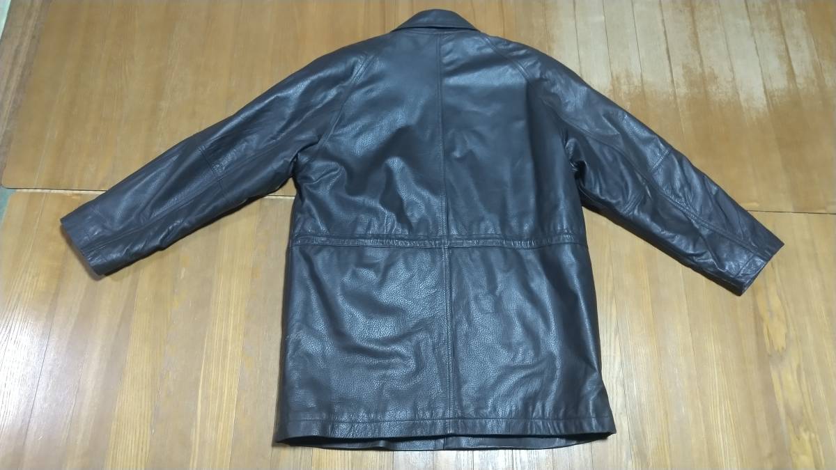 te. Ran te leather car half pea coat leather jacket sheepskin original single jumper selling up Vintage standard Silhouette L snowsuit 