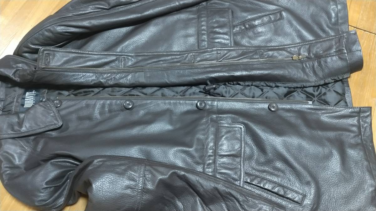 te. Ran te leather car half pea coat leather jacket sheepskin original single jumper selling up Vintage standard Silhouette L snowsuit 