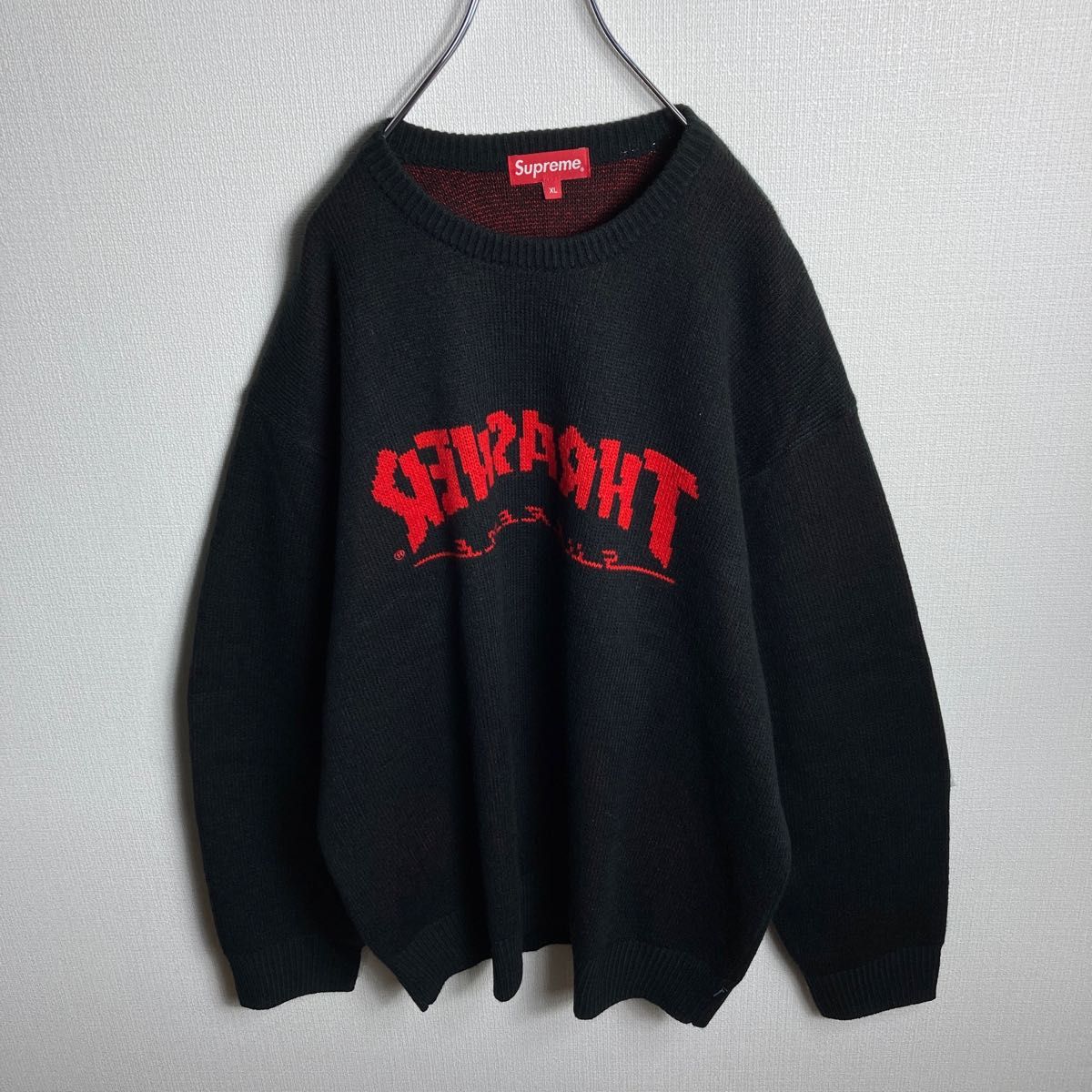 【コラボ】シュプリーム×スラッシャー　ビッグロゴ　セーター　ニット　美品